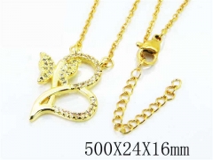 HY Wholesale Popular CZ Necklaces-HY54N0254NV