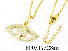 HY Wholesale Popular CZ Necklaces-HY54N0288HIR