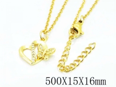 HY Wholesale Popular CZ Necklaces-HY54N0256ML