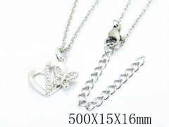 HY Wholesale Popular CZ Necklaces-HY54N0255MC