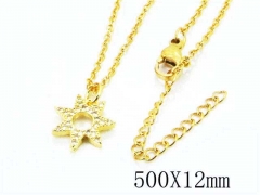 HY Wholesale Popular CZ Necklaces-HY54N0252ML