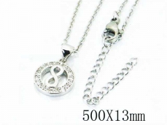HY Wholesale Popular CZ Necklaces-HY54N0263MD