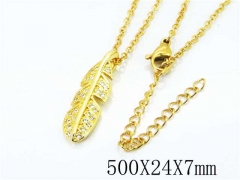 HY Wholesale Popular CZ Necklaces-HY54N0250NL