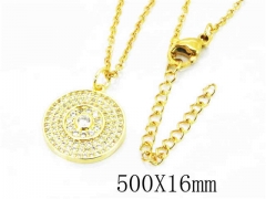 HY Wholesale Popular CZ Necklaces-HY54N0291HHF