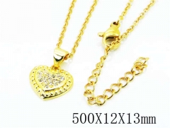 HY Wholesale Popular CZ Necklaces-HY54N0266ML