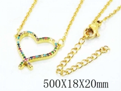 HY Wholesale Popular CZ Necklaces-HY54N0244NL