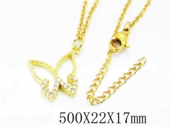 HY Wholesale Popular CZ Necklaces-HY54N0295ML