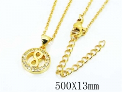 HY Wholesale Popular CZ Necklaces-HY54N0264ML