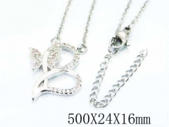 HY Wholesale Popular CZ Necklaces-HY54N0253ML