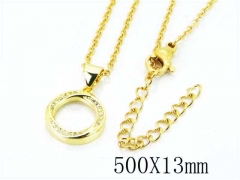 HY Wholesale Popular CZ Necklaces-HY54N0272ML