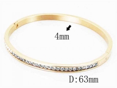 HY Wholesale Stainless Steel 316L Bangle(Crystal)-HY42B0104HML