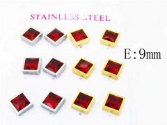HY Stainless Steel 316L Small Crystal Stud-HY59E0560HPL