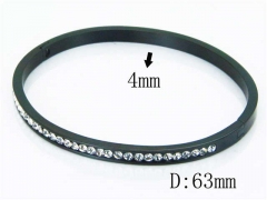 HY Wholesale Stainless Steel 316L Bangle(Crystal)-HY42B0105HLL