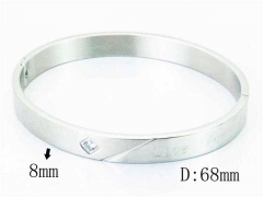HY Wholesale Stainless Steel 316L Bangle-HY42B0116HJX