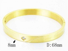 HY Wholesale Stainless Steel 316L Bangle-HY42B0117HLD