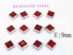 HY Stainless Steel 316L Small Crystal Stud-HY59E0558HOR