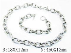 HY Stainless Steel 316L Necklaces Bracelets (Steel Color)-HY40S0292IHT
