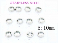 HY Stainless Steel 316L Small Crystal Stud-HY59E0536HOS