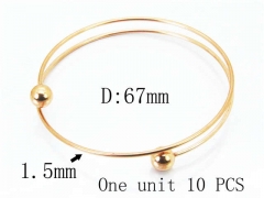 HY Stainless Steel 316L Bangle (Steel Wire)-HY70B0574LG