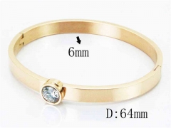 HY Wholesale Stainless Steel 316L Bangle(Crystal)-HY42B0108HKL