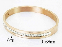 HY Wholesale Stainless Steel 316L Bangle(Crystal)-HY42B0111HML
