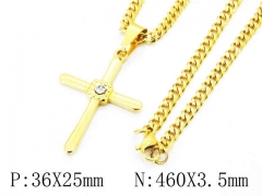 HY Wholesale Stainless Steel 316L Necklaces (Religion Style)-HY40N0974HIR