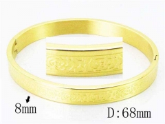 HY Wholesale Stainless Steel 316L Bangle-HY42B0142OL