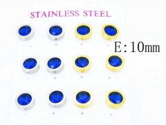 HY Stainless Steel 316L Small Crystal Stud-HY59E0547HPL
