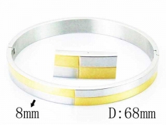HY Wholesale Stainless Steel 316L Bangle-HY42B0129HJL