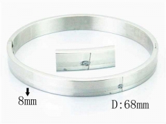 HY Wholesale Stainless Steel 316L Bangle-HY42B0113HHS
