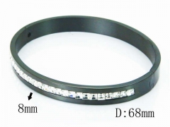 HY Wholesale Stainless Steel 316L Bangle(Crystal)-HY42B0112HLL