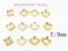 HY Stainless Steel 316L Small Crystal Stud-HY59E0553IHV