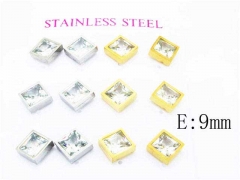 HY Stainless Steel 316L Small Crystal Stud-HY59E0554HPL