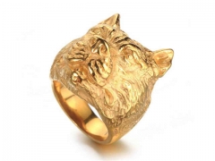 HY Wholesale Jewelry Stainless Steel 316L Animal Rings-HY0043R230