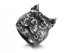 HY Wholesale Jewelry Stainless Steel 316L Animal Rings-HY0043R232
