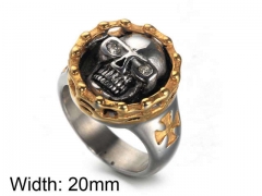 HY Jewelry Wholesale Stainless Steel 316L Skull Rings-HY0043R285