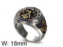 HY Jewelry Wholesale Stainless Steel 316L Religion Rings-HY0043R040