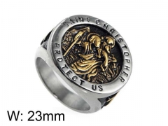 HY Jewelry Wholesale Stainless Steel 316L Religion Rings-HY0043R033