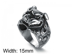 HY Wholesale Jewelry Stainless Steel 316L Animal Rings-HY0043R235