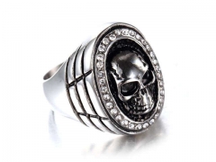 HY Jewelry Wholesale Stainless Steel 316L Skull Rings-HY0043R189