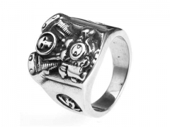 HY Jewelry Wholesale Stainless Steel 316L Skull Rings-HY0043R182