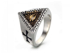 HY Jewelry Wholesale Stainless Steel 316L Religion Rings-HY0043R068