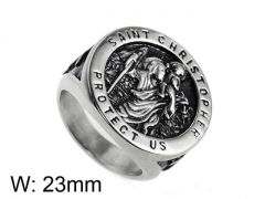 HY Jewelry Wholesale Stainless Steel 316L Religion Rings-HY0043R031