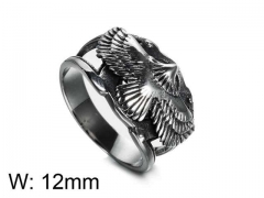 HY Wholesale Jewelry Stainless Steel 316L Animal Rings-HY0043R125
