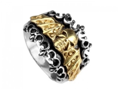 HY Jewelry Wholesale Stainless Steel 316L Skull Rings-HY0043R196