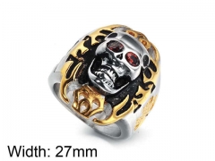 HY Jewelry Wholesale Stainless Steel 316L Skull Rings-HY0043R195