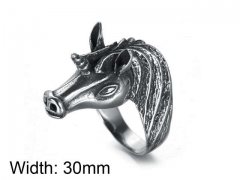 HY Wholesale Jewelry Stainless Steel 316L Animal Rings-HY0043R139