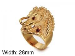 HY Wholesale Jewelry Stainless Steel 316L Animal Rings-HY0043R225