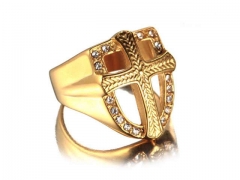 HY Jewelry Wholesale Stainless Steel 316L Religion Rings-HY0043R085