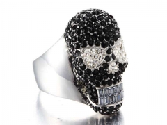 HY Jewelry Wholesale Stainless Steel 316L Skull Rings-HY0043R087